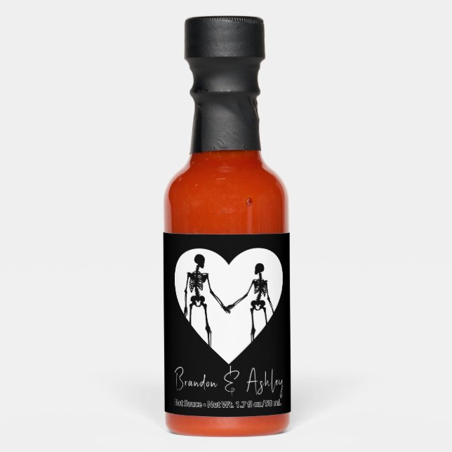 Till Death Do Us Part Skeleton White Hot Sauces (Front)