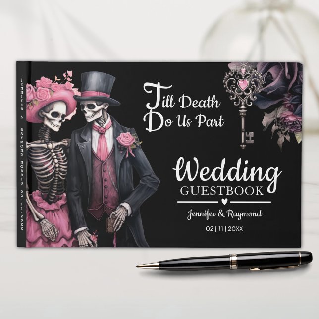 Till Death Do Us Part | Skeletons Gothic Wedding Guest Book (Creator Uploaded)
