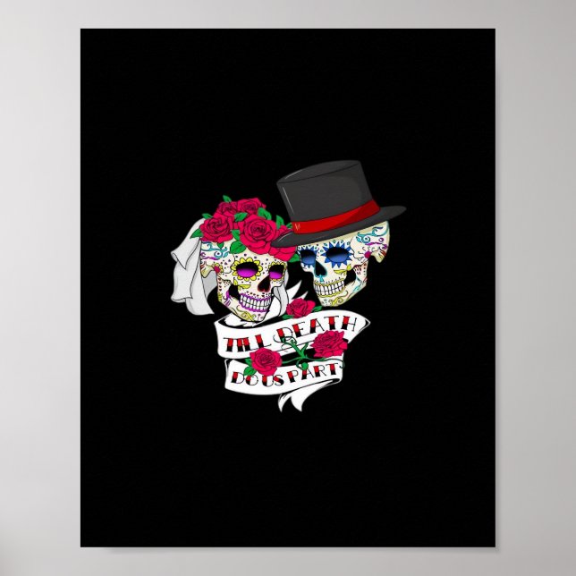 Till Death Do Us Part Skull Poster (Front)