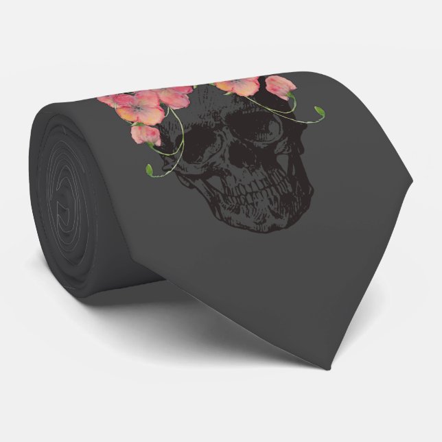 Till death do us part skull tie (Rolled)
