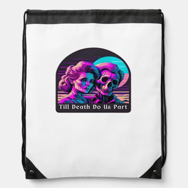 Till Death Do Us Part – Sloth and Soulmate Drawstring Bag (Front)