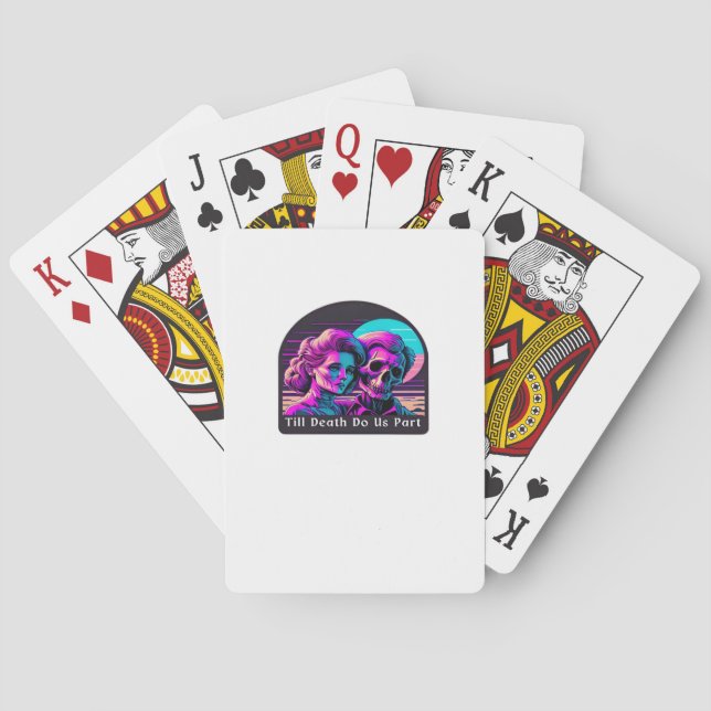 Till Death Do Us Part Sloth and Soulmate Theme Poker Cards (Back)