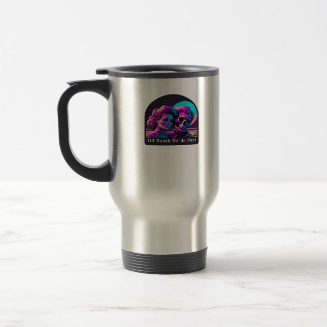 Till Death Do Us Part Sloth and Soulmate Theme Travel Mug (Left)