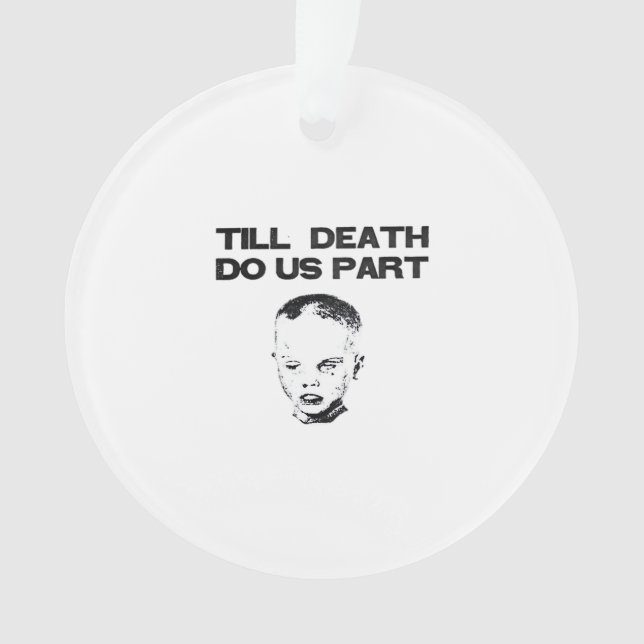 Till Death Do Us Part Sloth Classic Design Ornament (Front)