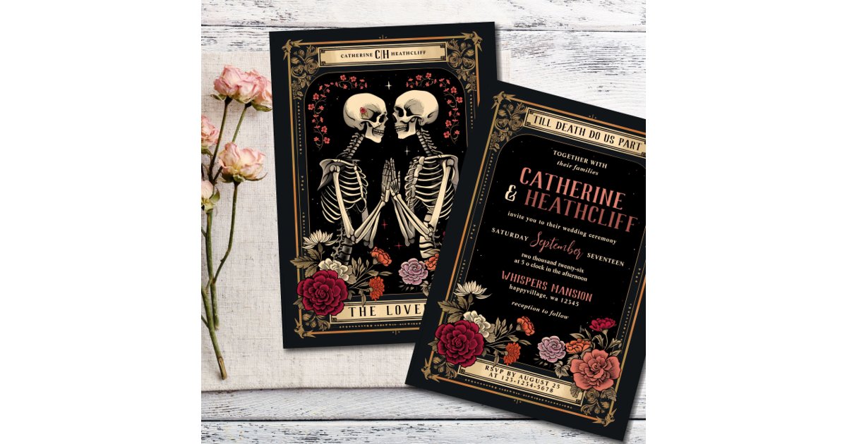 Till Death Do Us Part | Tarot Wedding Invitation