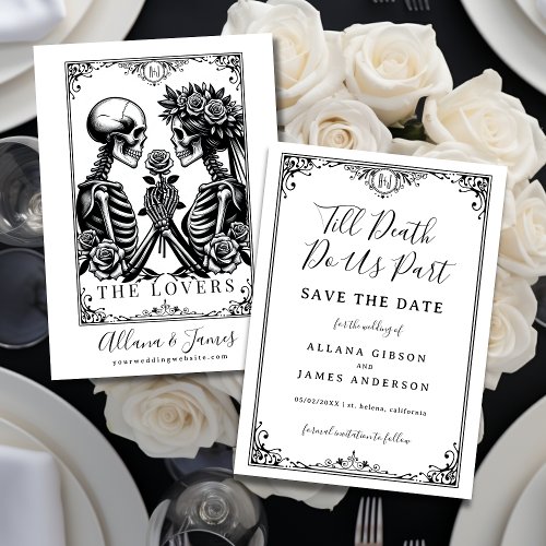 Till Death Do Us Part Tarot Wedding Save the Date