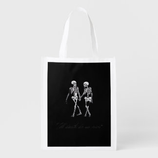 Till Death Do Us Part To The Grave Classic Design Grocery Bag