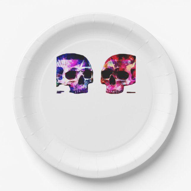 Till Death Do Us Part Together Romantic Theme Paper Plates (Front)