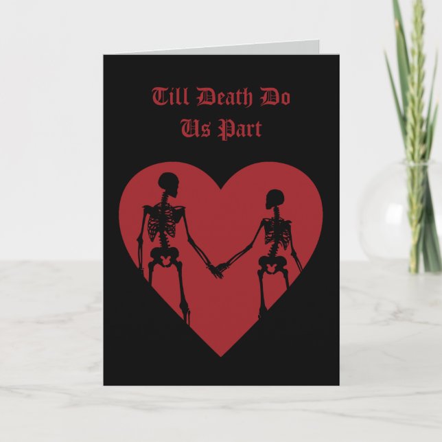 Till Death Do Us Part Valentine's Day Card Red (Front)