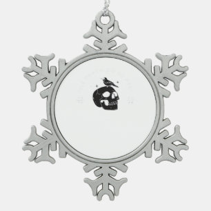 Till Death Do Us Part Wedding Classic Snowflake Pewter Christmas Ornament