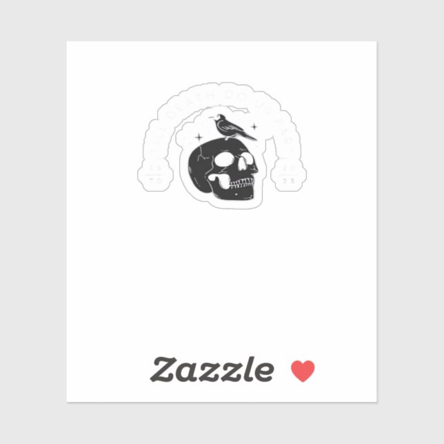 Till Death Do Us Part Wedding Classic Sticker (Sheet)