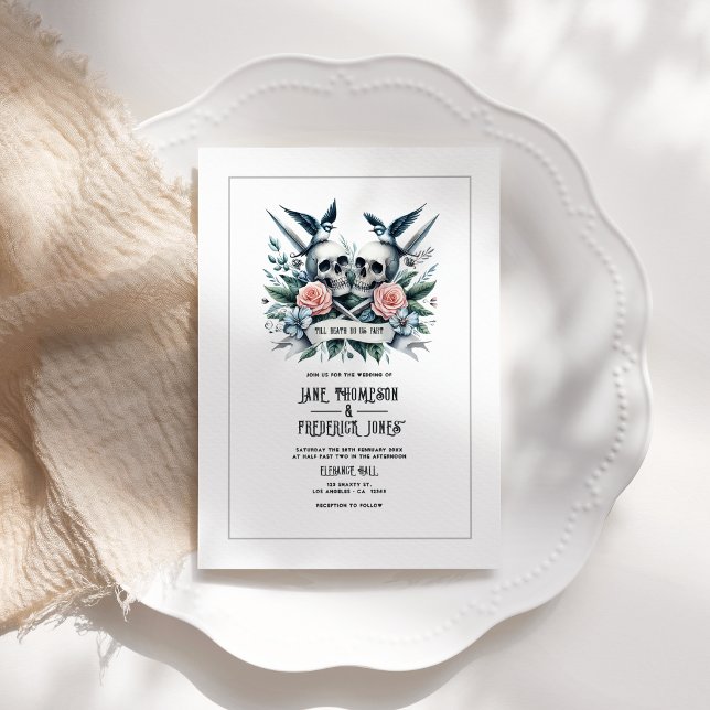 "Till Death Do Us Part" Wedding Invitation ("Till Death Do Us Part" Wedding Invitation)