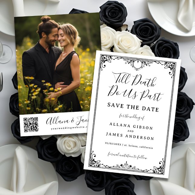 Till Death Do Us Part Wedding Photo Save the Date (Creator Uploaded)