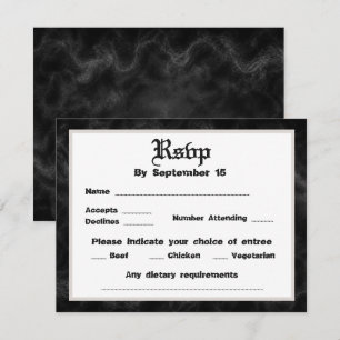 Till Death Do Us Part Wedding Rsvp Invitation