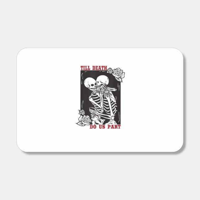 Till Death Do Us Part Wedding Skeleton Couple Vale Matchboxes (Front)