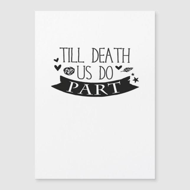Till Death Do Us Part Wedding Vows Classic (Front)