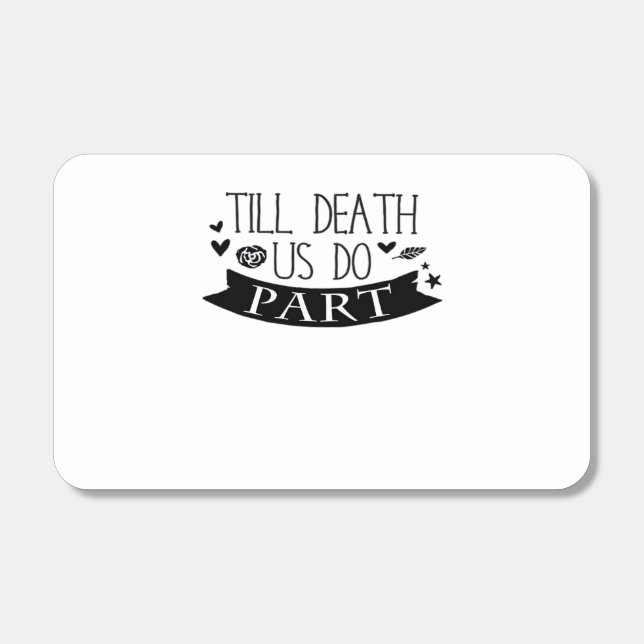 Till Death Do Us Part Wedding Vows Classic Matchboxes (Front)