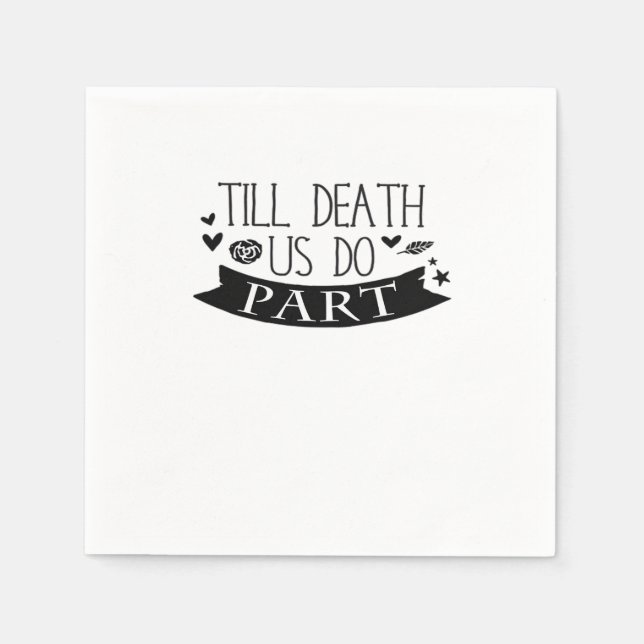 Till Death Do Us Part Wedding Vows Classic Napkins (Front)