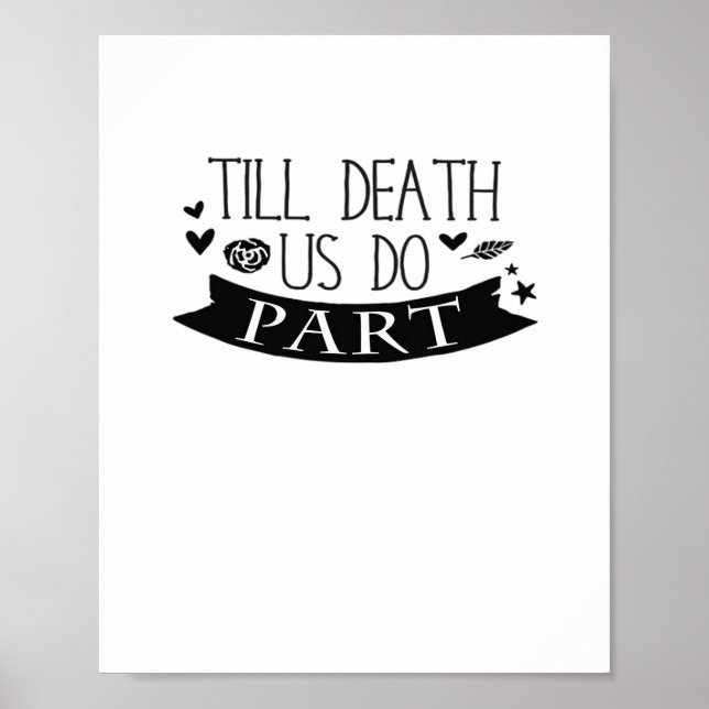 Till Death Do Us Part Wedding Vows Classic Poster (Front)