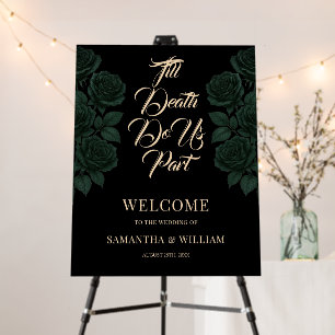 Till Death Do Us Part Wedding Welcome Foam Board