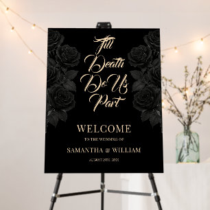 Till Death Do Us Part Wedding Welcome Foam Board