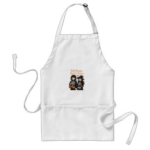 Till Death Do Us Party – Anime Halloween Couple Cl Adult Apron