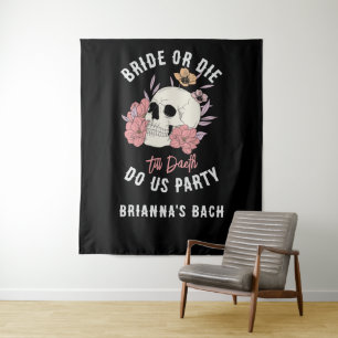 Till death do us party bachelorette party banner tapestry