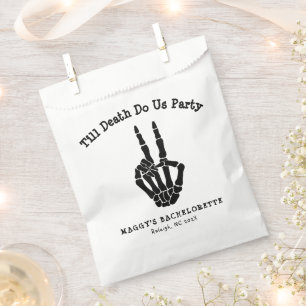 Till death do us Party Bachelorette Party  Favor Bag