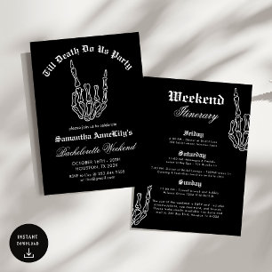 Till death do us Party Bachelorette Party Invitation
