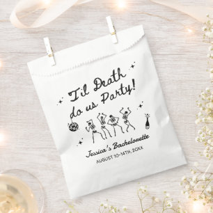 Till Death Do Us Party Bachelorette Weekend  Favor Bag