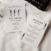 Till Death Do Us Party Bachelorette Weekend Invitation