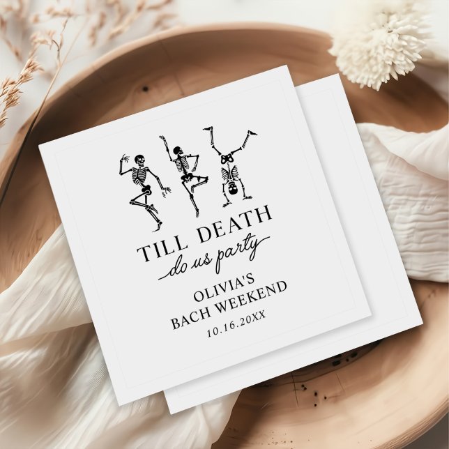 Till Death Do Us Party Bachelorette Weekend  Napkins (Creator Uploaded)