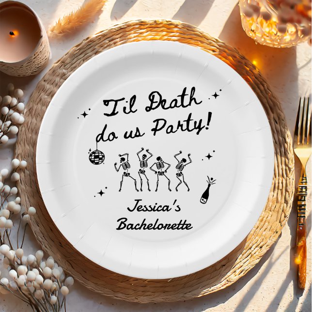 Till Death Do Us Party Bachelorette Weekend  Paper Plates (Creator Uploaded)
