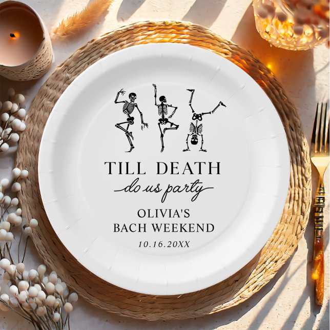 Till Death Do Us Party Bachelorette Weekend  Paper Plates (Creator Uploaded)