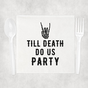 Till Death Do Us Party Bridal Shower Napkins