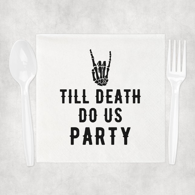 Till Death Do Us Party Bridal Shower Napkins (Till Death Do Us Party Bridal Shower Napkins
)