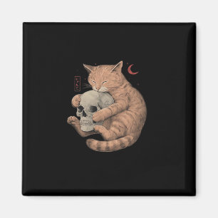Till Death Do Us Party Cat Skull Classic Magnet