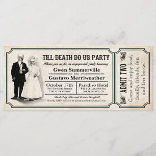Till Death Do Us Party Engagement Party Tickets Invitation