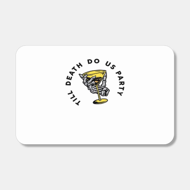 Till Death Do Us Party Funny Retro Classic Matchboxes (Front)