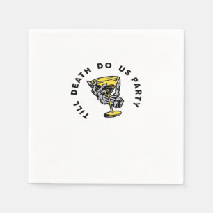 Till Death Do Us Party Funny Retro Classic Napkins