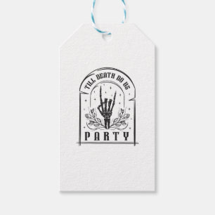 Till Death Do Us Party Gifts Retro Bachelorette Ha Gift Tags