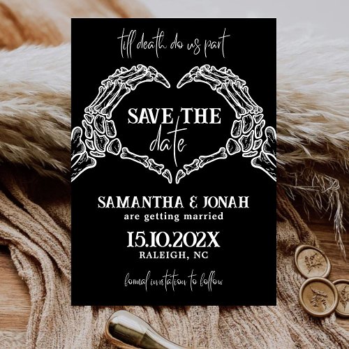 Till Death Do Us Party Gothic Halloween wedding Save The Date
