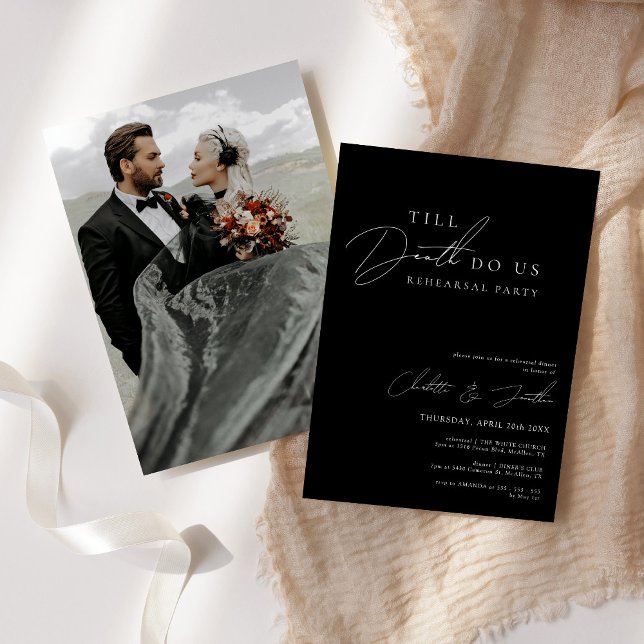 Till Death Do Us Party Rehearsal Dinner Invitation (Creator Uploaded)