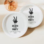 Till Death Do Us Party Skeleton Bachelorette Party Paper Plates<br><div class="desc">This is a Till Death Do Us Party Gothic Spooky Skeleton Bachelorette Party Paper Plates!</div>