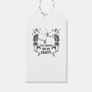 Till Death Do Us Party Skeleton Bridesmaid Theme Gift Tags