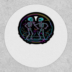 Till Death Do Us Party Skeleton Dance Classic Look Patch