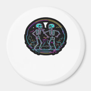 Till Death Do Us Party Skeleton Dance Party Classi Magnet