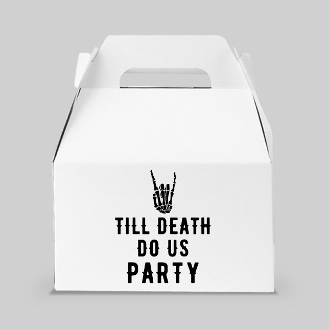 Till Death Do Us Party White Skeleton Party Guest Favor Boxes (Till Death Do Us Party White Skeleton Party Guest Favor Boxes
)