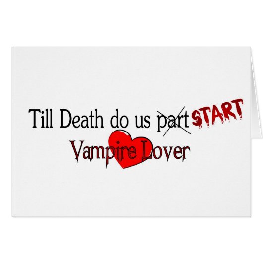Till Death do us start Cards (Front Horizontal)