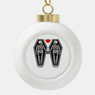 Till Death Do Us Together – Knows No Classic Ceramic Ball Christmas Ornament